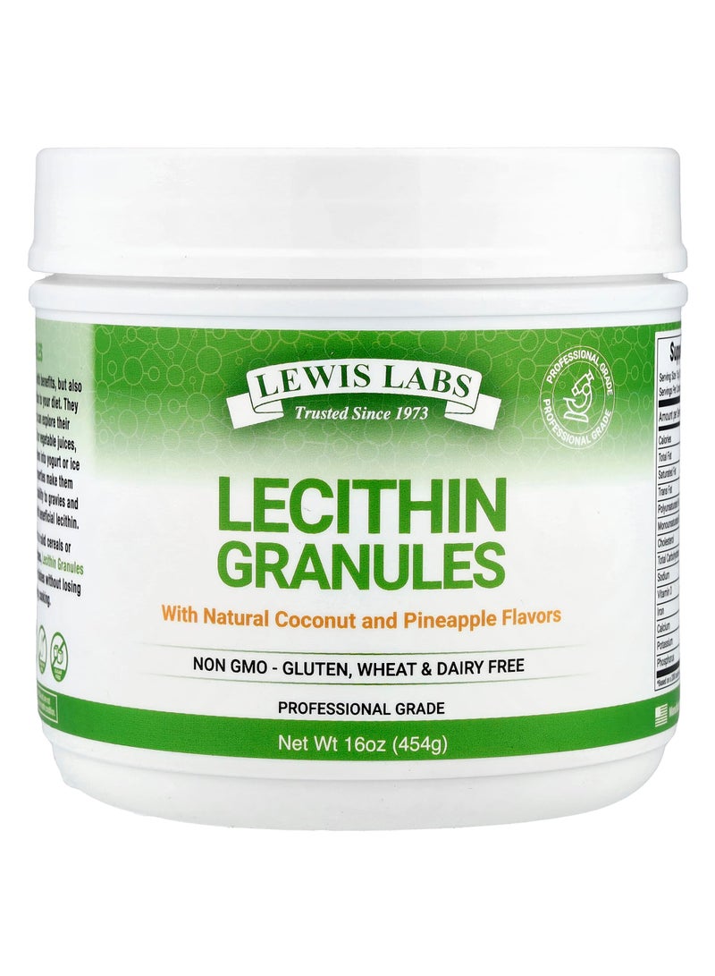 Lecithin Granules, Natural Coconut and Pineapple, 16 oz (454 g)